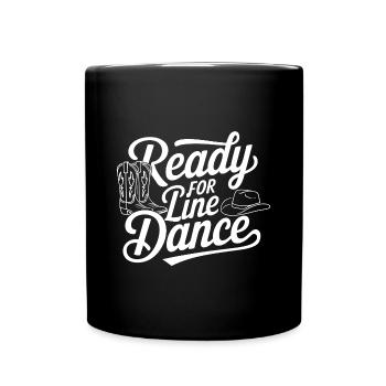 La danse en ligne : ma danse, mon sport et ma passion - Mug uni - noir - Devant
