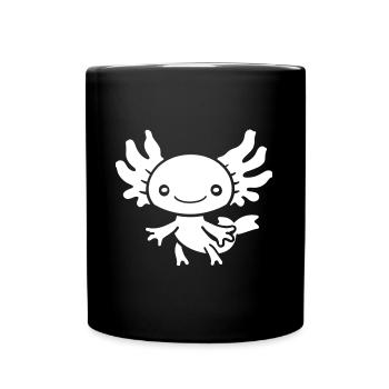 Axolotl - Tasse einfarbig - Schwarz - Vorne