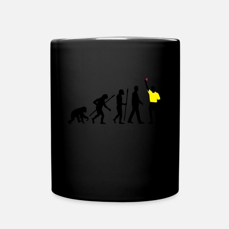 Evolution Schiedsrichter - Tasse einfarbig - Schwarz