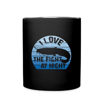Welsangeln | Waller | Fight - Tasse einfarbig - Schwarz - Vorne