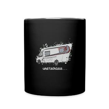 and goodbye - Full Colour Mug - black - Front