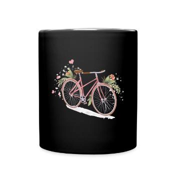 Cadeau de vélo de vélo de vélo de bicyclette de bicyclette de fille - Mug uni - noir - Devant