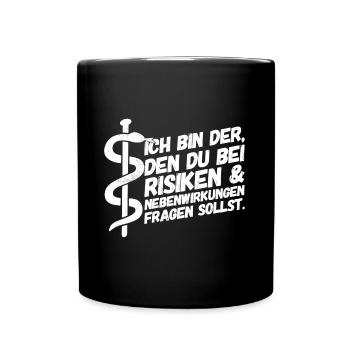 Apotheker Apotheke Pharmazeut - Tasse einfarbig - Schwarz - Vorne