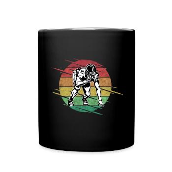 American football - Full Colour Mug - black - Front