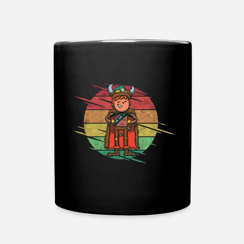 Wikinger - Tasse einfarbig - Schwarz