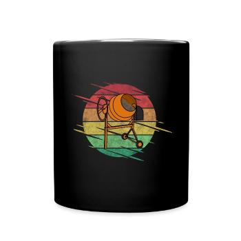 Chantier de construction de bétonnière - Mug uni - noir - Devant