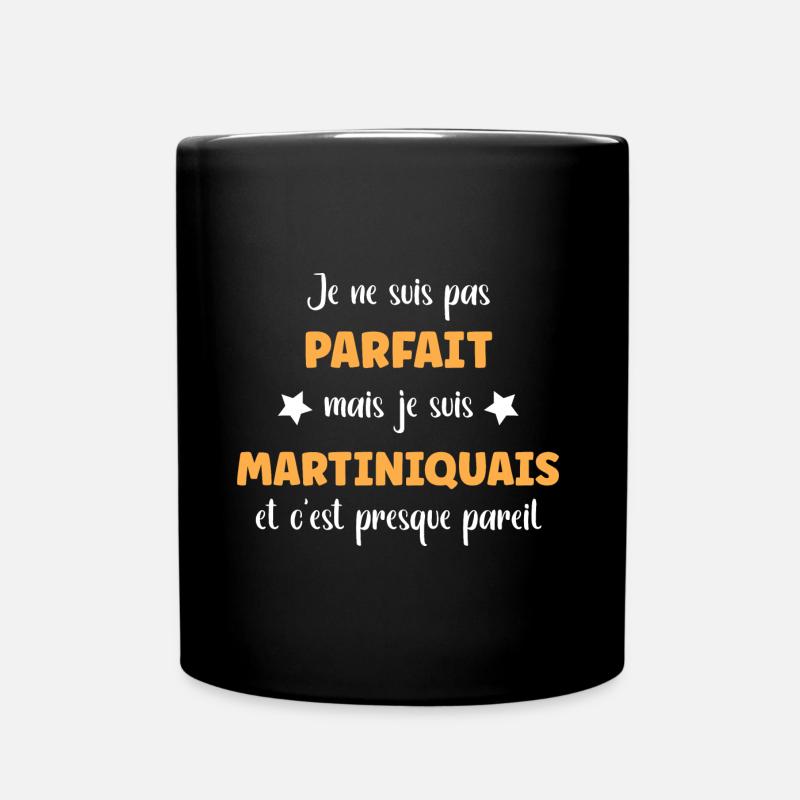 Je ne suis pas parfait mais martiniquais - Mug uni - noir