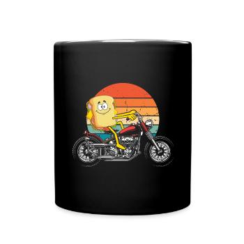 Motocycliste Sandwich Biker Bike Food - Mug uni - noir - Devant