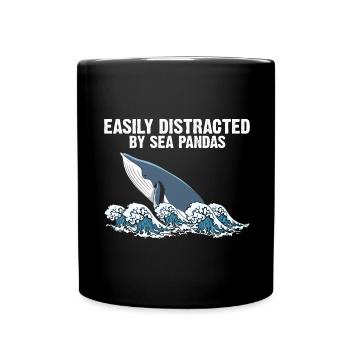 Baleines Baleines Océan Marine Biologiste Marin Plongeur Plongeurs - Mug uni - noir - Devant