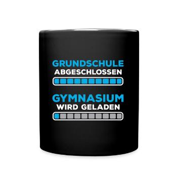 Grundschulabschluss Gymnasium Einschulung 5 Klasse - Tasse einfarbig - Schwarz - Vorne