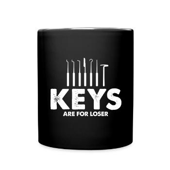 Les clés sont pour Looser Lockpicking Lock Picking - Mug uni - noir - Devant