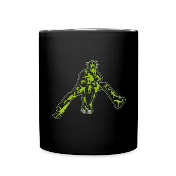 Parkour Freies Laufen Traceur Freestyle Sport - Tasse einfarbig - Schwarz - Vorne
