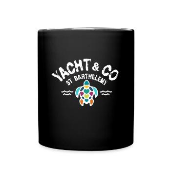 Yacht Co St. Barthelemy - Tasse einfarbig - Schwarz - Vorne