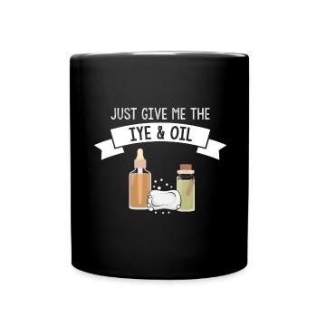Homemade soap design for oil soap making - Full Colour Mug - black - Front