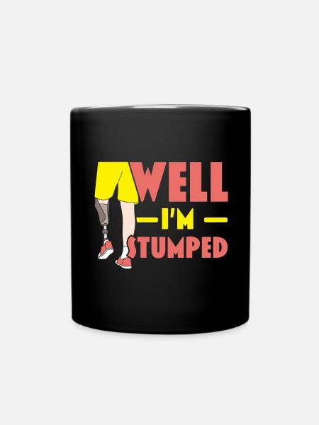 Ich bin ratlos Amputierte Amputierte Chirurgie - Tasse einfarbig - Schwarz