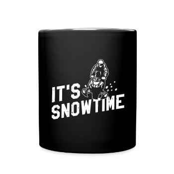 Conception de motoneigistes et de motoneiges - Mug uni - noir - Devant