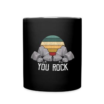 Mineraliensammler und Erze Mineralien Fan - Tasse einfarbig - Schwarz - Vorne