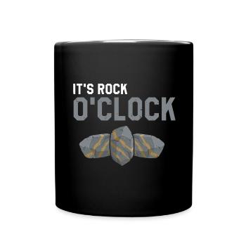 Mineraliensammler und Erze Mineralien Fan - Tasse einfarbig - Schwarz - Vorne