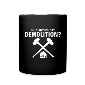 Conception de démolition et de rénovation de maisons - Mug uni - noir - Devant