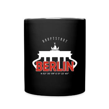 Berlin - Tasse einfarbig - Schwarz - Vorne
