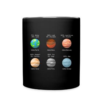 Système solaire Planètes Astronomie - Mug uni - noir - Devant