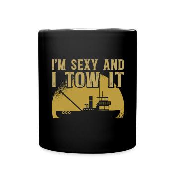 Schlepper Schleppboot Tug Life - Mug uni - noir - Devant