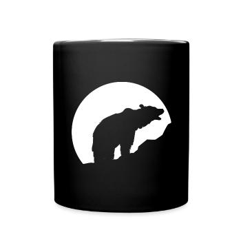 Moon - Bear - (2) - Full Colour Mug - black - Front
