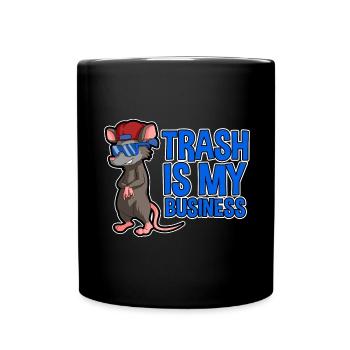 Possum design for opossum lovers and possum - Full Colour Mug - black - Front