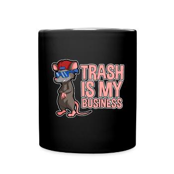 Opossum saying for animal lovers and possum - Full Colour Mug - black - Front