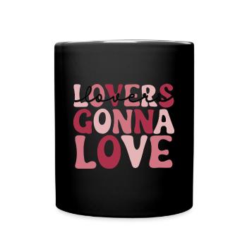 Valentinstag Herz Liebe Geschenkidee T-shirt - Tasse einfarbig - Schwarz - Vorne