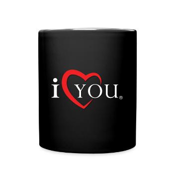 I love You Shade - Tasse einfarbig - Schwarz - Vorne