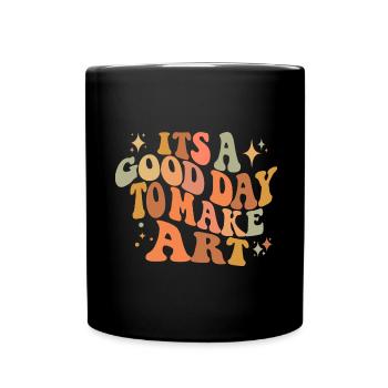 Art Teacher Funny Saying Art Course Art Class - Full Colour Mug - black - Front