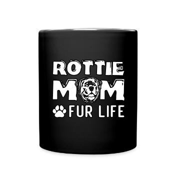 Rottie Mom for life - Full Colour Mug - black - Front