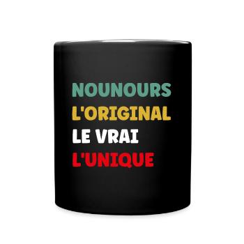nounours - Mug uni - noir - Devant