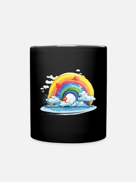 Rainbow Pride - Full Colour Mug - black
