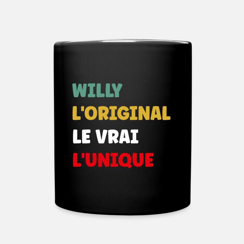 Willy - Mug uni - noir