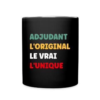 adjudant - Mug uni - noir - Devant