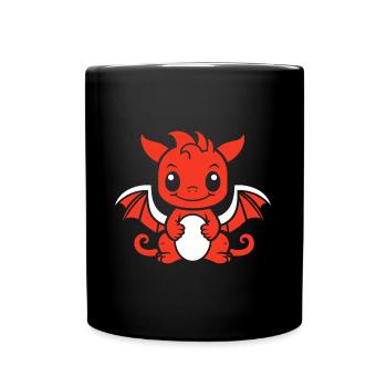 Baby Dragon - Full Colour Mug - black - Front