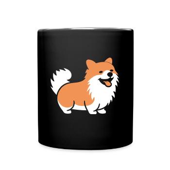 Spitz - Tasse einfarbig - Schwarz - Vorne