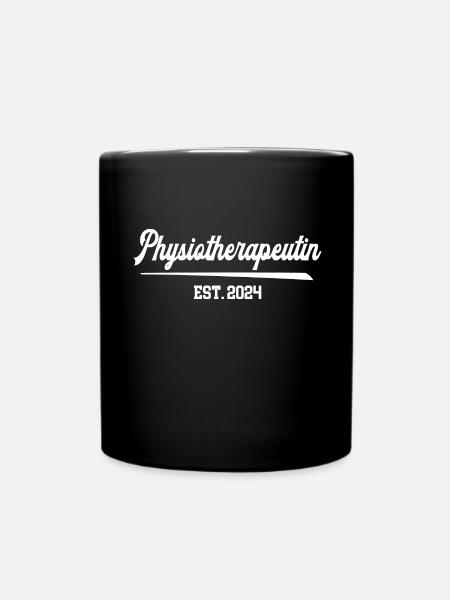 Physiotherapeutin Est 2024 Beruf Masseurin Physio - Tasse einfarbig - Schwarz