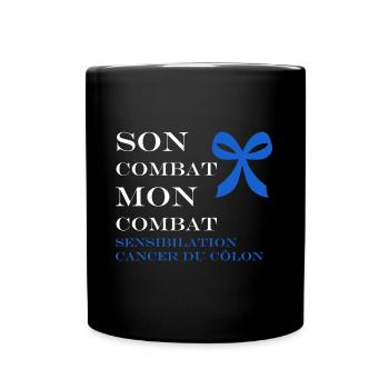 Sensibilisation au cancer du côlon - Mug uni - noir - Devant