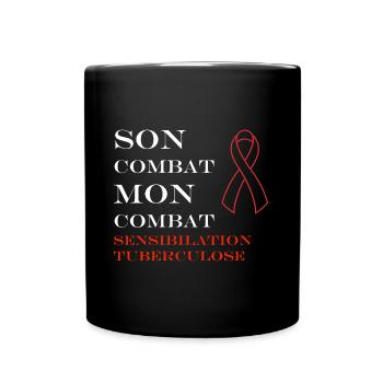 Sensibilisation à la tuberculose - Mug uni - noir - Devant