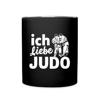 Ich Liebe Judo Kampfsport Fan Geschenkidee - Tasse einfarbig - Schwarz - Vorne