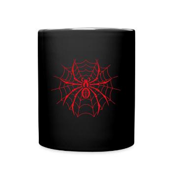 Spinne - Tasse einfarbig - Schwarz - Vorne