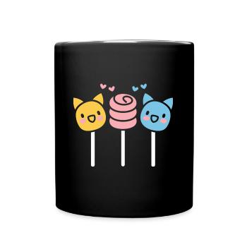 bonbon - Mug uni - noir - Devant