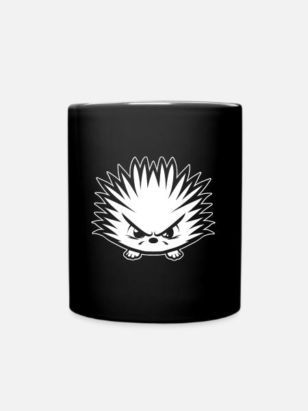 Porcupine - Full Colour Mug - black