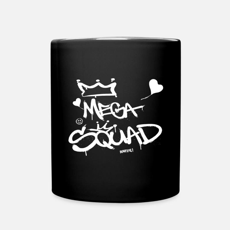 Mega Squad Graffiti Art Urban Art Sprayer - Full Colour Mug - black