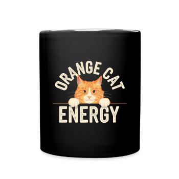 Chat tigré Orange Chat Amoureux des Chats - Mug uni - noir - Devant