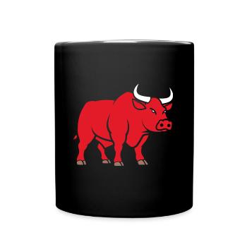 Bull - Full Colour Mug - black - Front