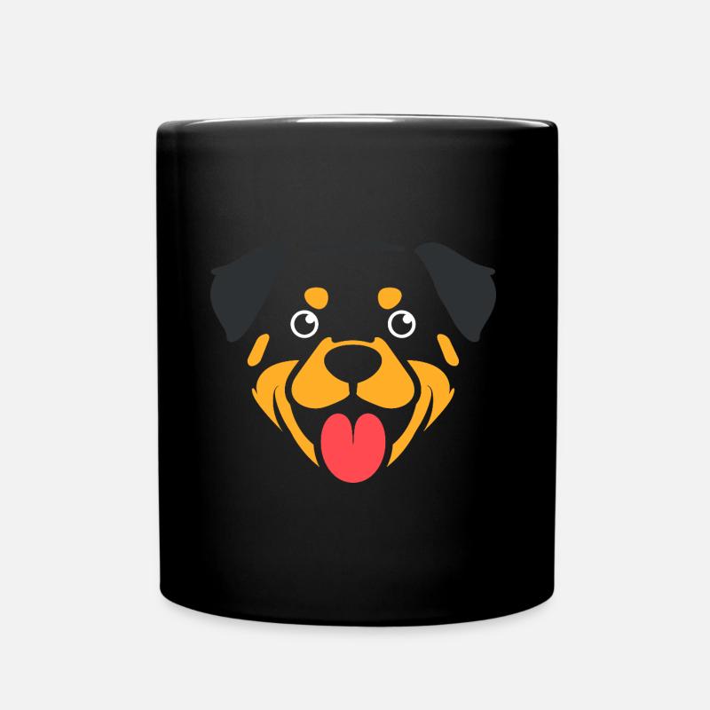 Rottweiler - Tasse einfarbig - Schwarz